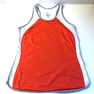 Nike Dri-Fit tanktop size medium orange and white